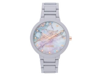Women's Marble Lavendar Rubberized Bracelet Watch