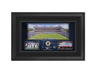 10" x 18" Stadium Panoramic Framed Collage w/Game-Used Football - Tennessee Titans