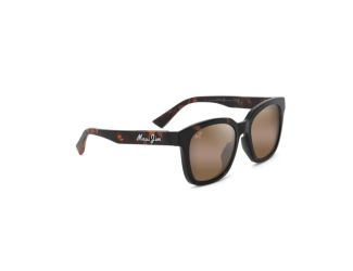 Honua Asian Fit Polarized Sunglasses Matte Dark Havana Frame HCL Bronze Lens