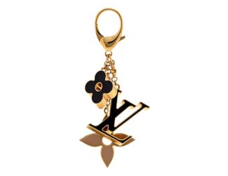 Louis Vuitton Fleur De Monogram Bag Charm Black