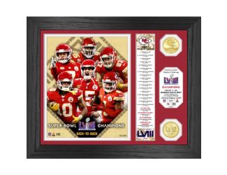 KC Chiefs Super Bowl LVIII Champions Bronze Photo Mint