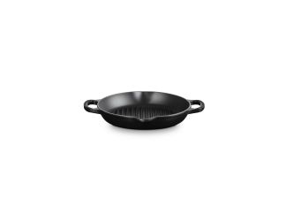 9.75" Signature Cast Iron Deep Round Grill Licorice