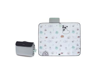 XL Outdoor Picnic Mat Black & White Decor