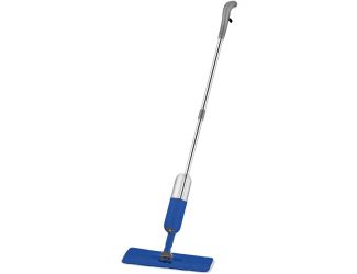 Spray Mop with 360-Degree Swivel Mop Head, Removable Water Tank, 1 Microfiber Mop Pad in Navy