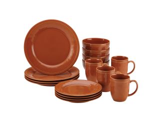 Cucina 16pc Dinnerware Set Pumpkin Orange