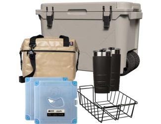 Ultimate Bison Wheeled Cooler Package Sand