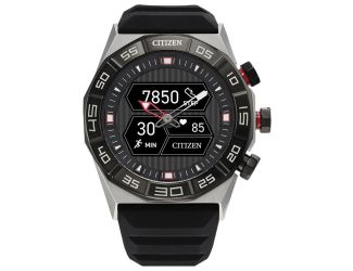 Citizen Men's Smart Hybrid watch, Black Silicone strap and black dial