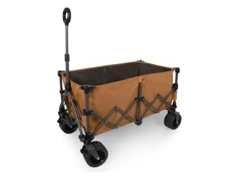 Wilderness All-Terrain Folding Wagon, (Brown & Gray)