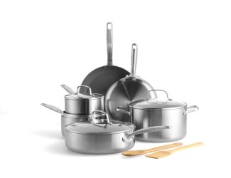 Chatham 12pc Tri-Ply Stainless Steel Nonstick Cookware Set