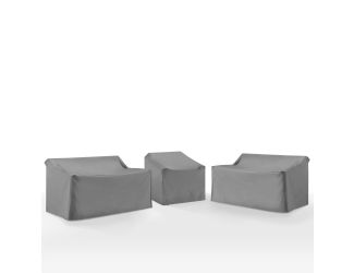 3Pc Outdoor Sectional Furniture Cover Set