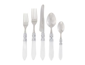 Aladdin Brilliant 5-Piece Flatware Set - White