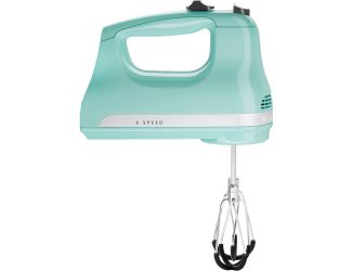 6-Speed Hand Mixer with Flex Edge Beaters in Ice