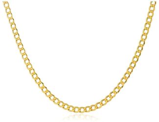 20" 18k Gold Plated Cable Link Necklace