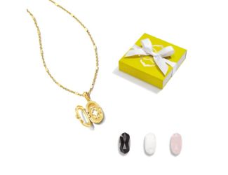 Ellie Locket Pendant Gift Set Gold