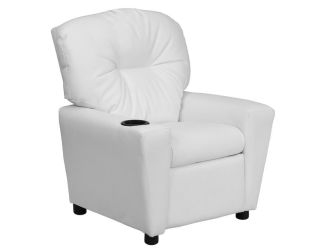 White Vinyl Kid's Recliner