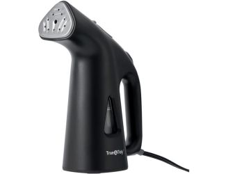 Portable Vertical Fabric Steamer for Home and Travel, Black