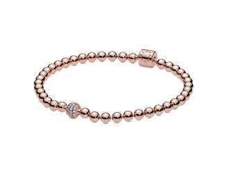 Beads & Pave Bracelet Size 7.5"