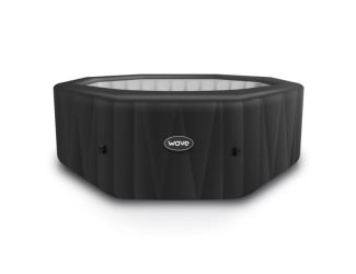 Aegean Octagonal 6 Person Inflatable Spa Dark Gray