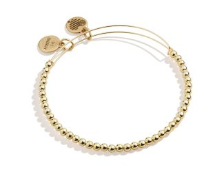 Dot Beaded Bangle - Shiny Gold