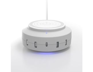 ChargeHub X5 Elite 3005 5 Port USB Charger - (White)