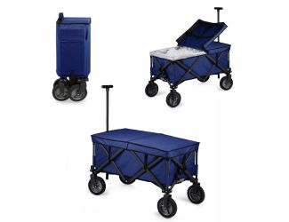 Adventure Wagon Elite Portable Utility Wagon w/ Table & Liner Blue