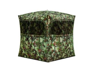 Grounder 350 Hunting Blind w/ Bloodtrail Woodland Camo