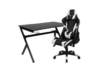 Black Gaming Desk and Black X30 Series Gaming Chair Set