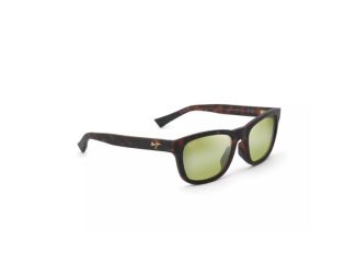 Kapi'i Polarized Sunglasses Matte Dark Havana Frame Maui HT Lens