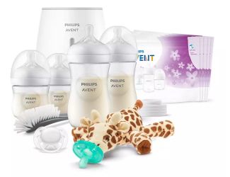 Natural Response All-in-One Bottle Gift Set w/ Snuggle Giraffe Plush