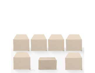 7Pc Outdoor Sectional Furniture Cover Set