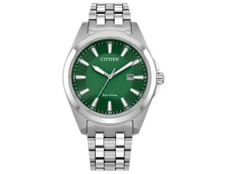 Citizen Men's Classic Peyten Stainless Steel Bracelet watch, Green dial