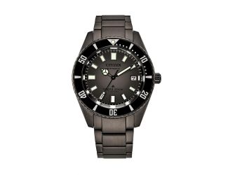 Citizen Men's Promaster Dive Automatics Titanium Bracelet watch, Gray dial