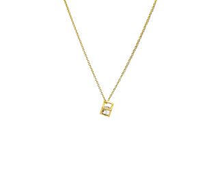 Diamante Dangling CZ Pendant in Gold
