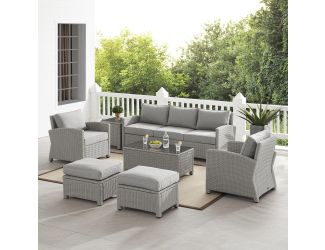 Bradenton 7Pc Outdoor Wicker Sofa Set