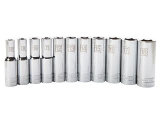 11-Piece 3/8" Drive Deep 6-Point Metric Socket Set