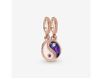 Splittable Yin Yang Sparkle Dangle Charm