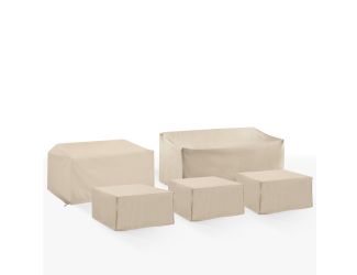 5Pc Outdoor Sectional Furniture Cover Set