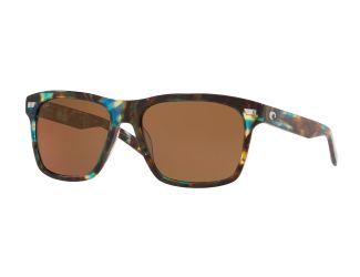 Aransas Shiny Ocean Tortoise Sunglasses w/ Polarized 580G Copper Lens