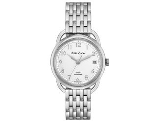Ladies Classic Commodore, Swiss Automatic, Silver-white Dial with Stainless Steel Bracelet