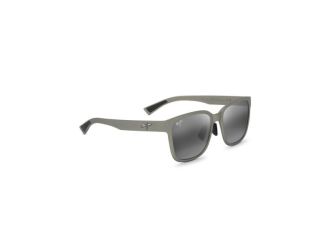 Pualele Asian Fit Polarized Sunglasses Gray Green Frame Neutral Gray Lens