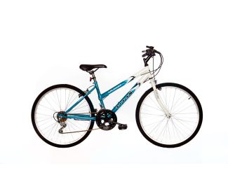 26" Ladies Wildcat, White/Teal Blue Mountain Bike