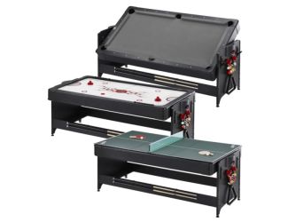 Fat Cat Original 3-in-1 7' Pockey Multi-Game Table Grey