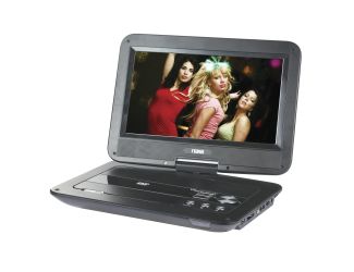 10" Swivel Screen Portable DVD Player w/USB/SD/MMC Inputs