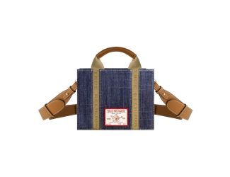 True Religion Denim Mini Box Tote Strap