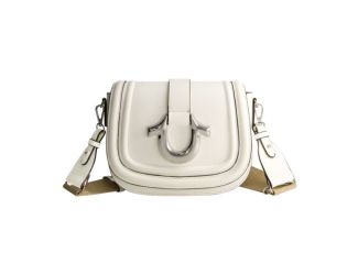 Saddle Bag with Gold Hardware