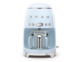 50's Retro-Style 10 Cup Drip Filter Coffee Machine Pastel Blue