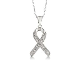 Diamond Ribbon Necklace