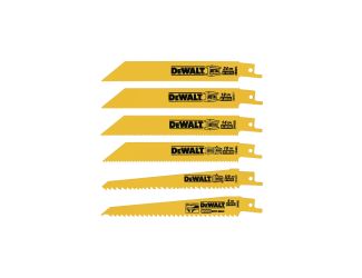 6pc Bi-Metal Reciprocating Saw Blade Set