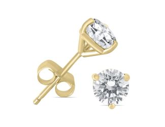1/2 CT Martini Set Diamond Solitaire Earrings