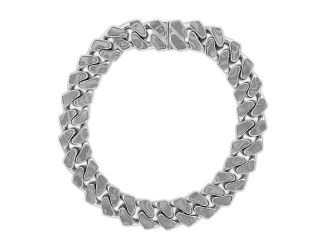 Marc Anthony's Sterling Silver 11mm Damascus Steel Curb Chain Bracelet, 8.5"